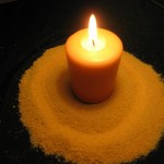 vela encendida