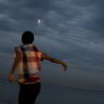 Barcelona. Playa en la noche de San Juan.© Navia