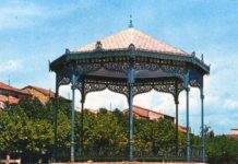 El quiosco de la música de la plaza de Cervantes de Alcalá de Henares El quiosco de la música de la plaza de Cervantes de Alcalá de Henares