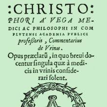 Cristóbal de la Vega, un médico alcalaíno del siglo XVI Cristóbal de la Vega, un médico alcalaíno del siglo XVI