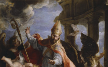 El triunfo de San Agustín, Claudio Coello El triunfo de San Agustín, Claudio Coello