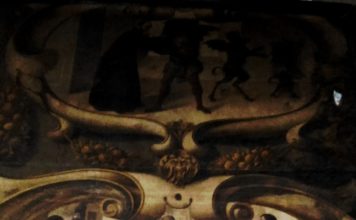 Alegoría de San Ignacio de Loyola en el antiguo Hospital de Antezana Alegoría de San Ignacio de Loyola en el antiguo Hospital de Antezana