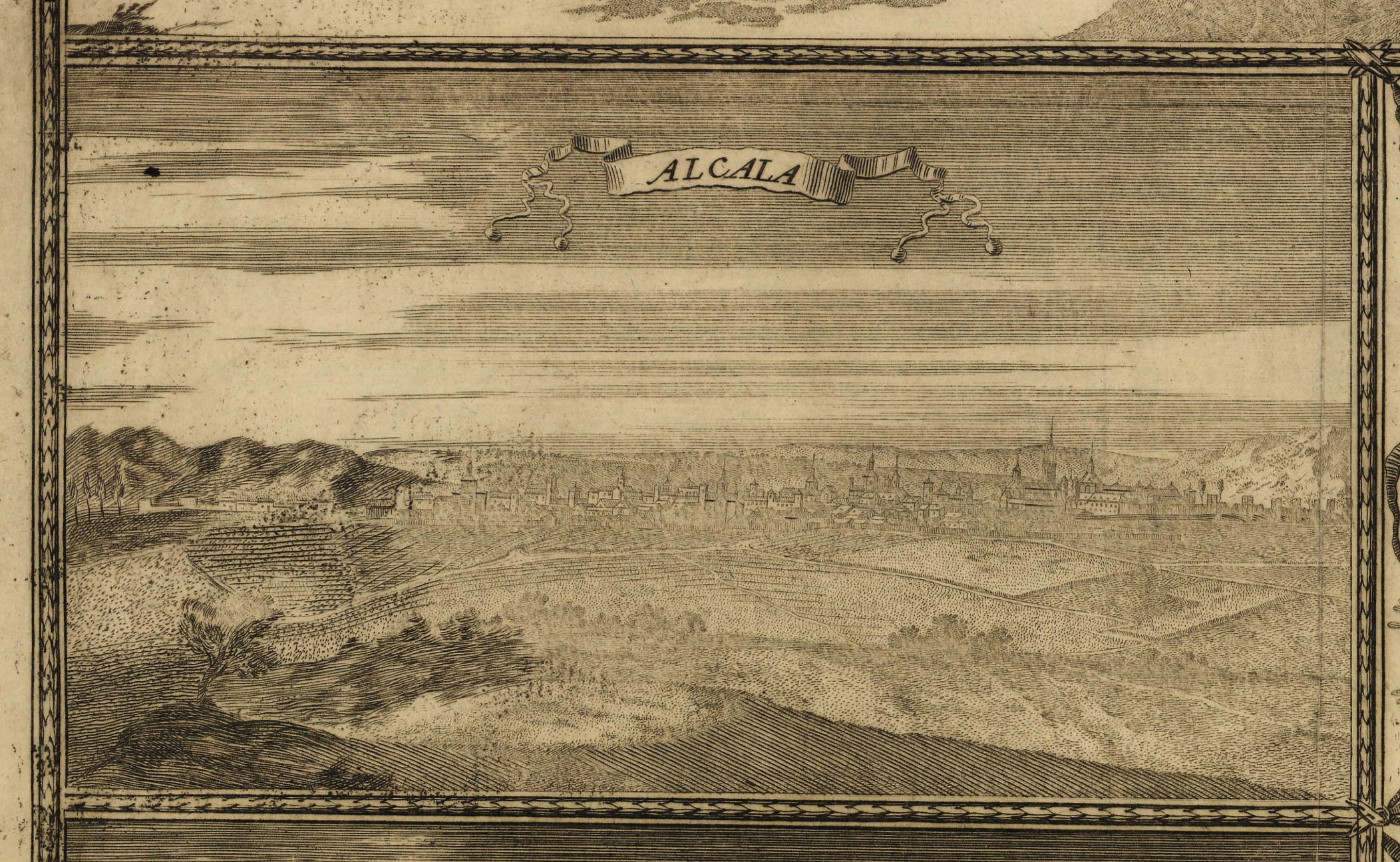 Mapa del arzobispado de Toledo en 1681