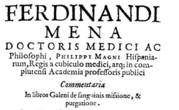 Fernando de Mena, un gran médico del siglo XVI en Alcalá de Henares Fernando de Mena, un médico del siglo XVI en Alcalá de Henares