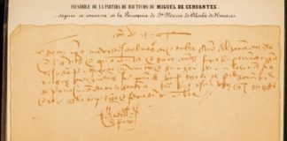 La partida de bautismo de Miguel de Cervantes La partida de bautismo de Miguel de Cervantes