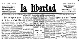 Artículo de Luis Astrana Marín un 23 de abril de 1933 Artículo de Luis Astrana Marín un 23 de abril de 1933