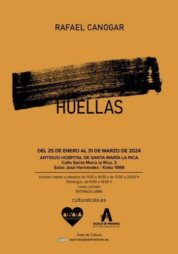 Huellas, obras de Rafael Canogar, Alcalá de Henares