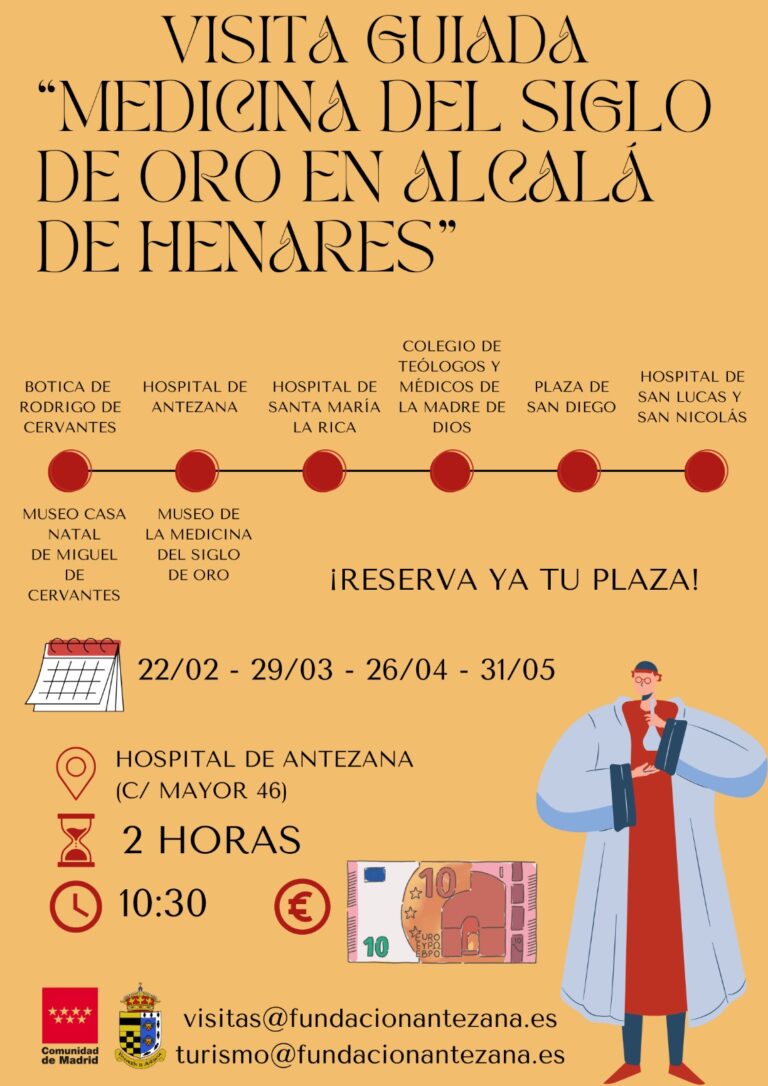 Visita guiada «Medicina del Siglo de Oro en Alcalá de Henares»